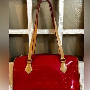 Arcadia Italian Patent Leather Shoulder Bag